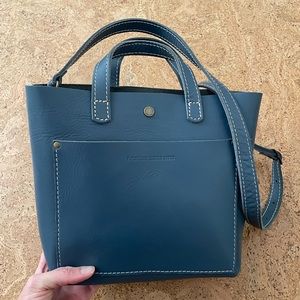 Portland Leather Company mini crossbody tote